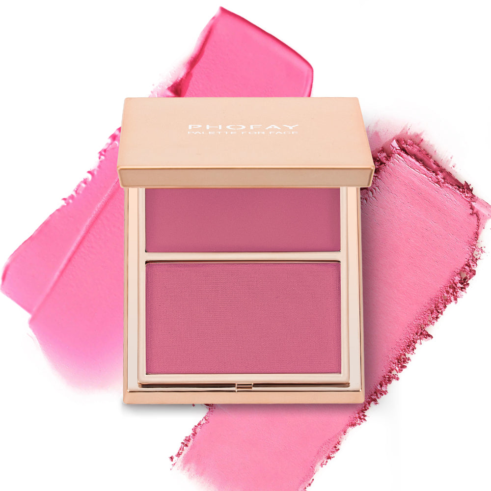 PHOFAY Cream & Powder Blush Duo