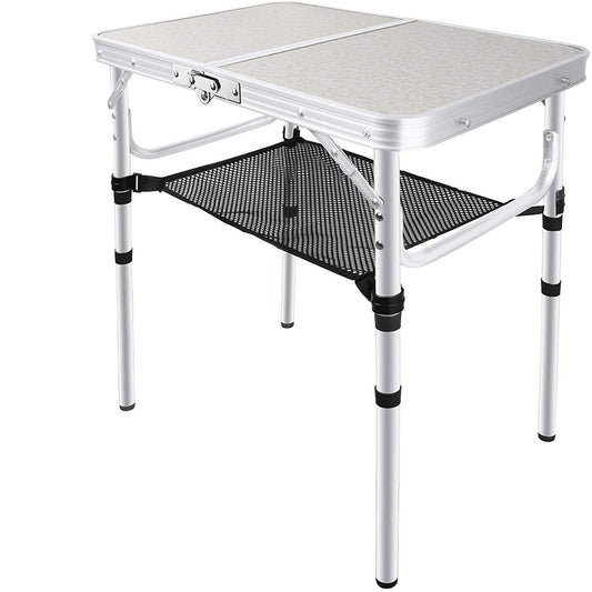 AMZ Small Ruler Camping Table 604060 Two Fold Foldable Camping Picnic With Net