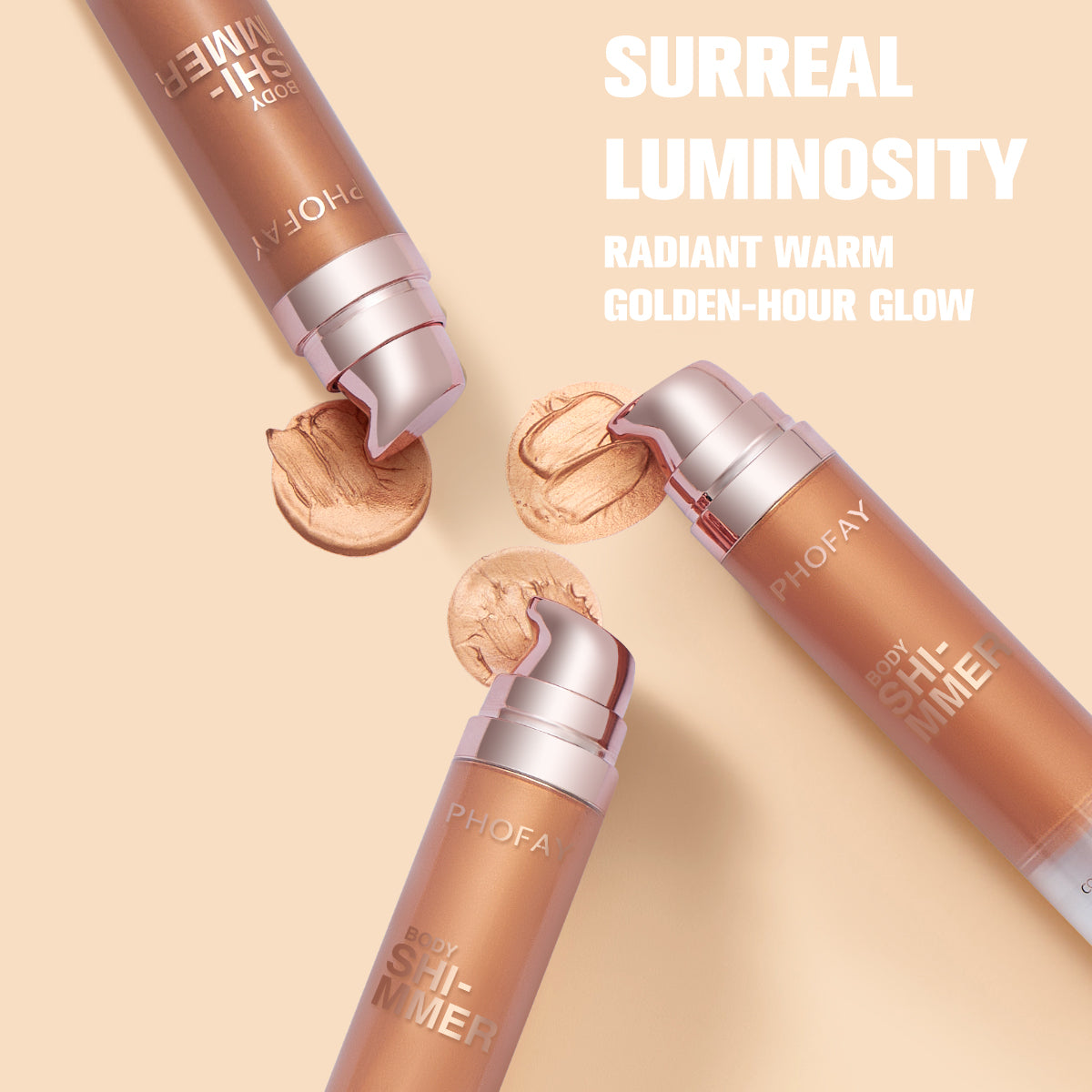 PHOFAY Body Glow Shimmer Oil