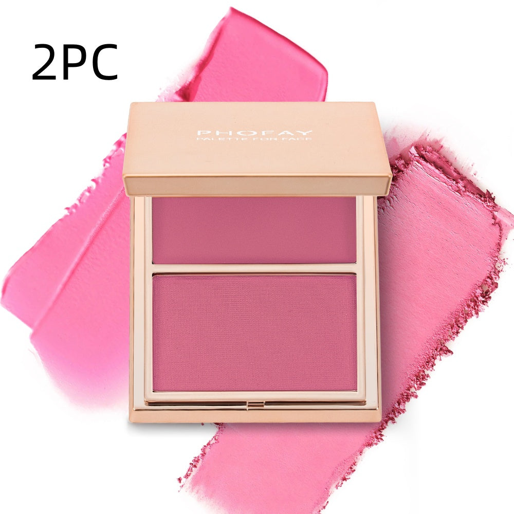 PHOFAY Cream & Powder Blush Duo