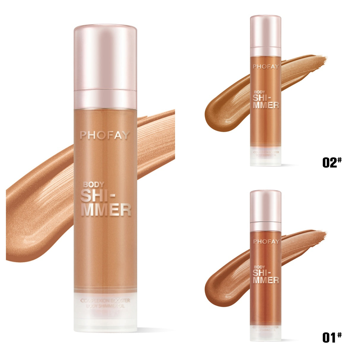 PHOFAY Body Glow Shimmer Oil