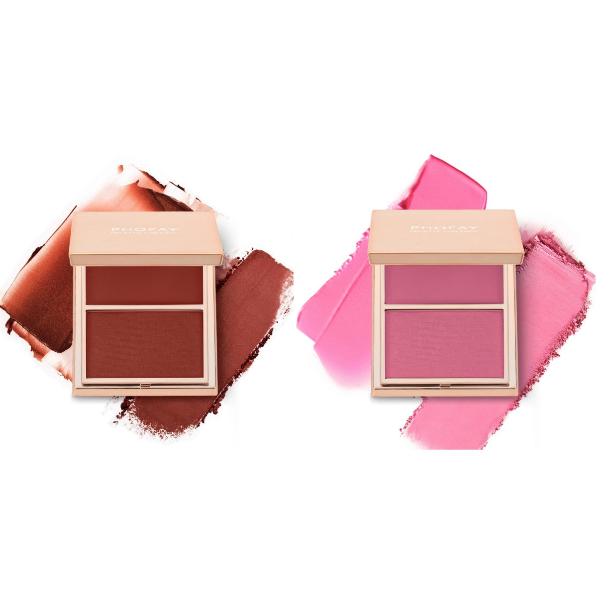 PHOFAY Cream & Powder Blush Duo