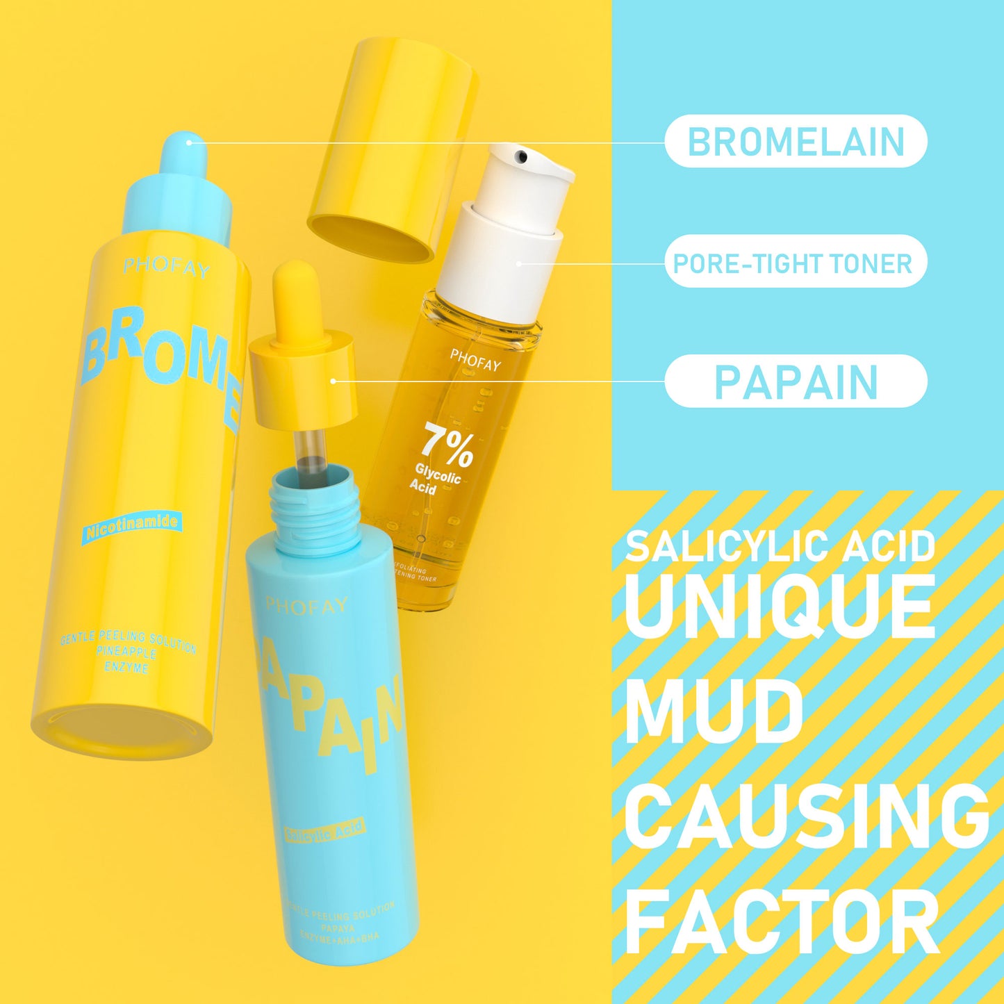 PHOFAY Brightening Exfoliating Set